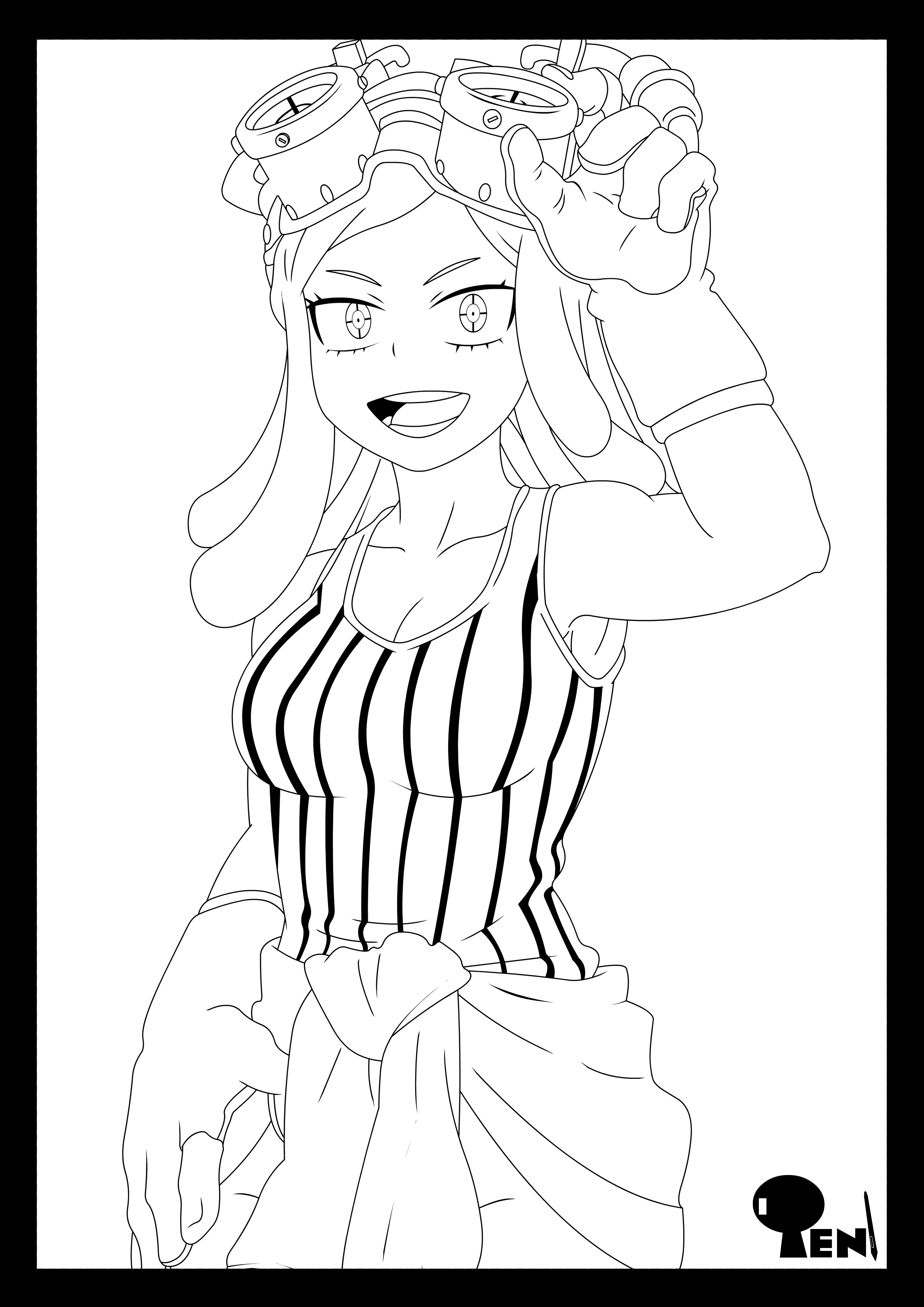 Hatsume Mei - Lineart by edonova