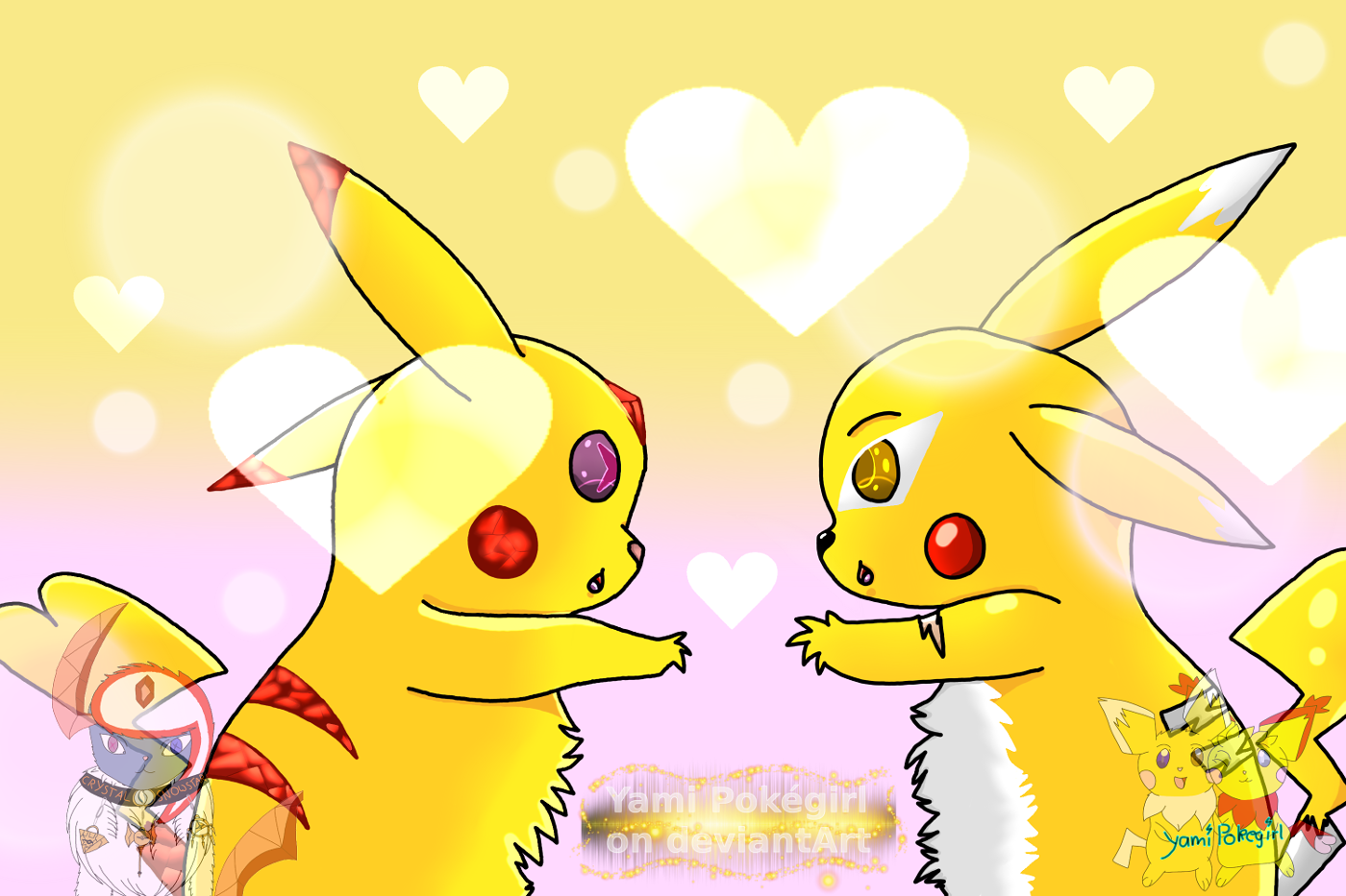 PikaLove - Crystal and Kyra by CrystalAbsol