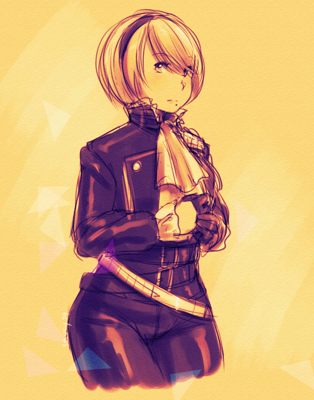 2B in Lio's clothes by Saucy