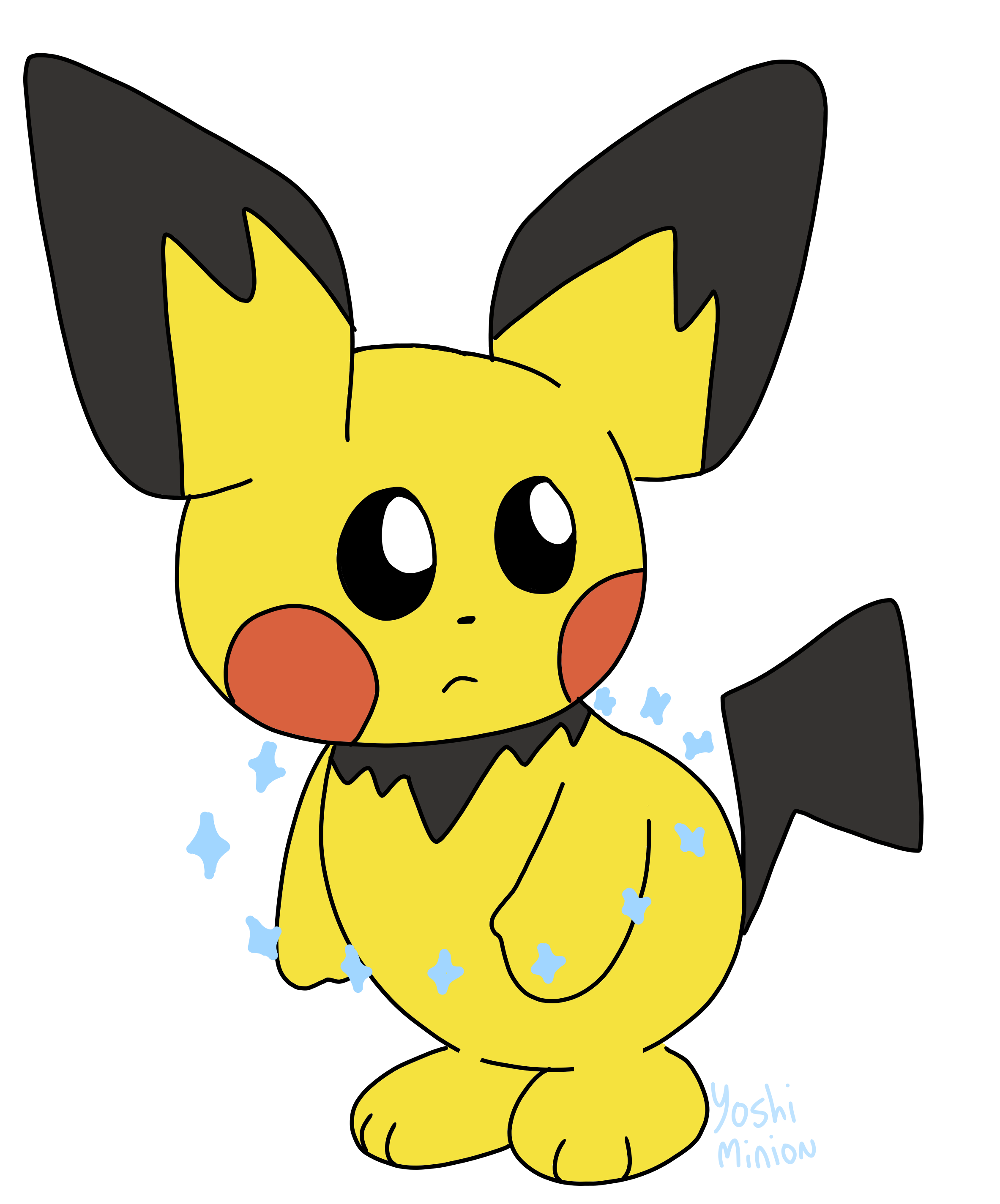 Shiny Pichu by YoshiMinion