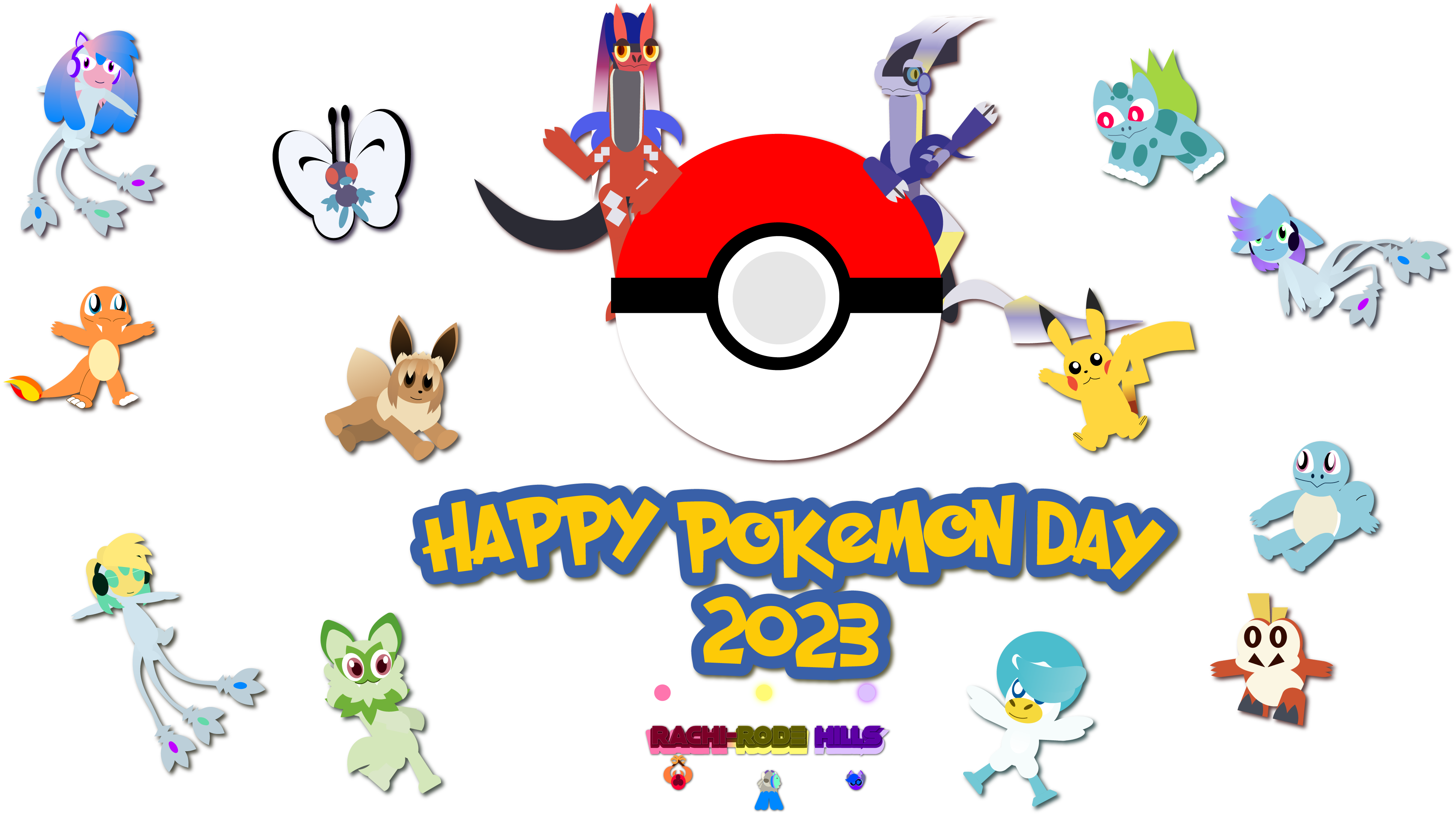 Happy Pokemon Day 2023 by RachiRodeHills