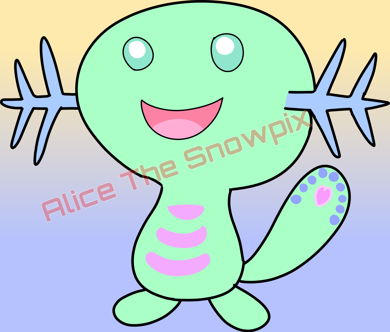 Custom Wooper Adopt by AliceTheSnowpix