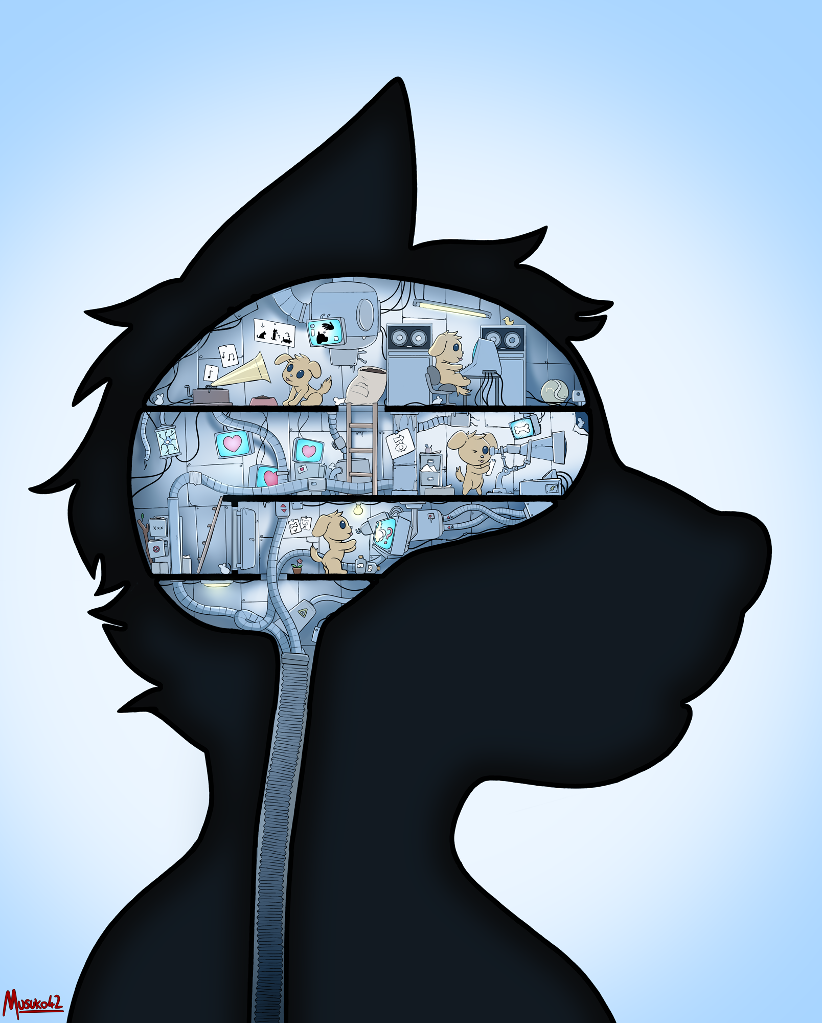 A Dog's Mind (art) by Musuko42